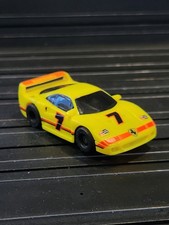 TYCO 440-X2 1997 Ferrari F40 7 Champion Yellow  Orange HO Slot Car