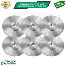 6 Pcs Finger Ring Cutter Large Replacement Blade Set EMT & EMS Inst German Grade