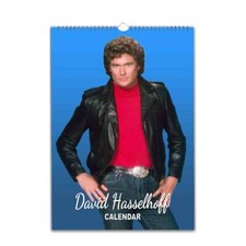 80s David Hasselhoff Full Photo 2027/28 personalised Calendar Choose Start