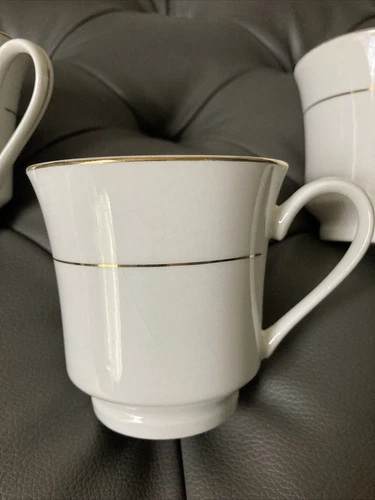 Classic Gold 1998 White Gold Rimmed Coffee /Tea Cup   #215