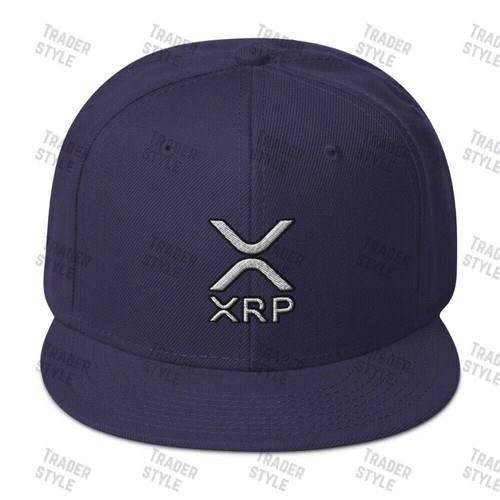 XRP Snapback Cap ondulación cripto comercio comerciante regalo bordado sombrero - Imagen 6 de 8