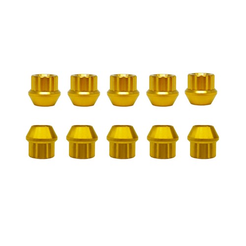 Rison Titanium Lug Nuts Open End Lug Nuts 12 Point GR5 Ti M12 M14 Lug Nut 20PCS - Picture 41 of 79