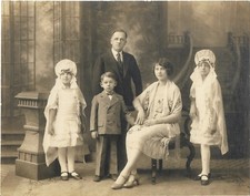 2 antique photos girls first communion girls boy man woman studio photo
