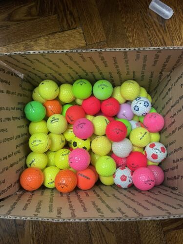 100 AAAA Color Mixed Model Used Golf Balls - Picture 1 of 1