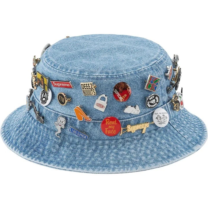COMMANDE CONFIRMÉE Supreme Pins concasseur denim FW 2023 FLAMBANT NEUF   Taille M/L 