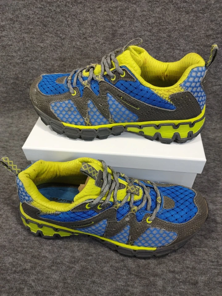 Zapatillas Mujer Mountrek Woodland Trail Talla US 7 Gris Azul Amarillo Foto 2 de 4