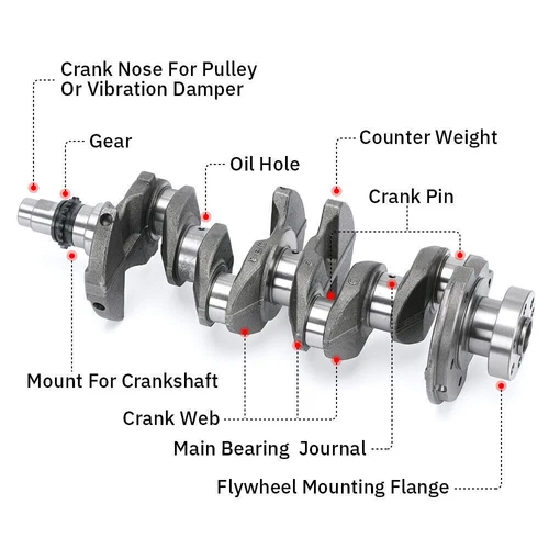 G4FD Crankshaft&Con Rod+Bearing& Piston Kit For Hyundai Accent Kia Rio Soul 1.6L - Picture 4 of 11