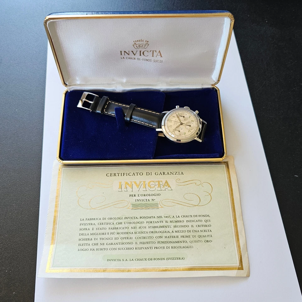 INVICTA-CRONO-RUOTA A COLONNE-ACCIAIO-BOX-GARANZIA-OVERSIZE (37,5 MM)-VENUS 178 - Immagine 2 di 4