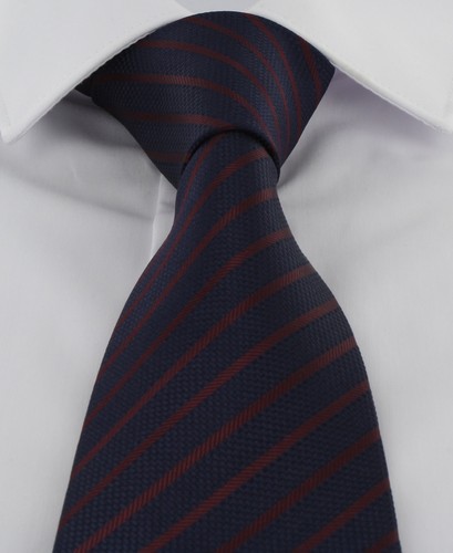 Michelsons of London Stripe Extra Long Tie - Picture 8 of 18