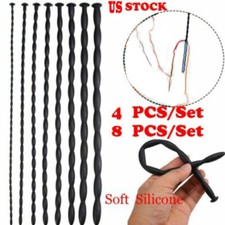 4/8pcs Male Soft Silicone Penis Sounds Stretcher Sounding Penis Plug Enhancer