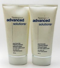 2 neutrogena advanced solutions acne prone skin polishing cleanser 5oz ea
