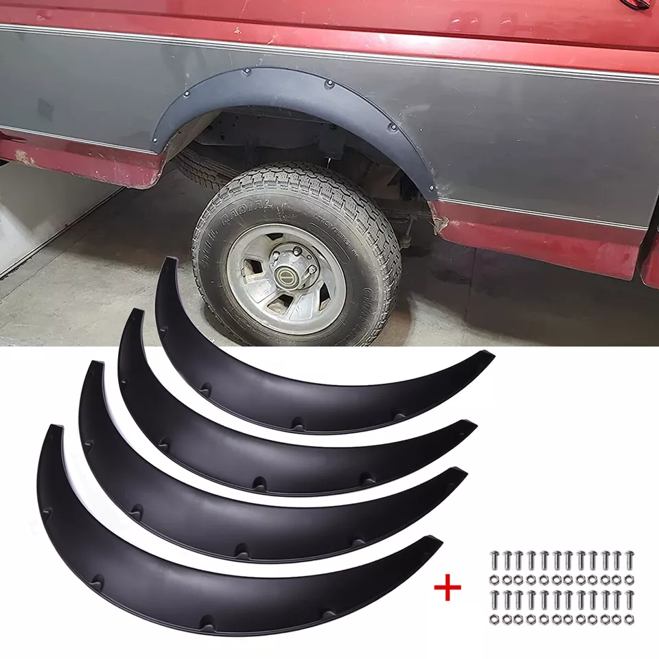 4.5" Flexible Fender Flares Wheel Arches Matte Widebody For Peugeot 206 207 208 - Image 3 of 4