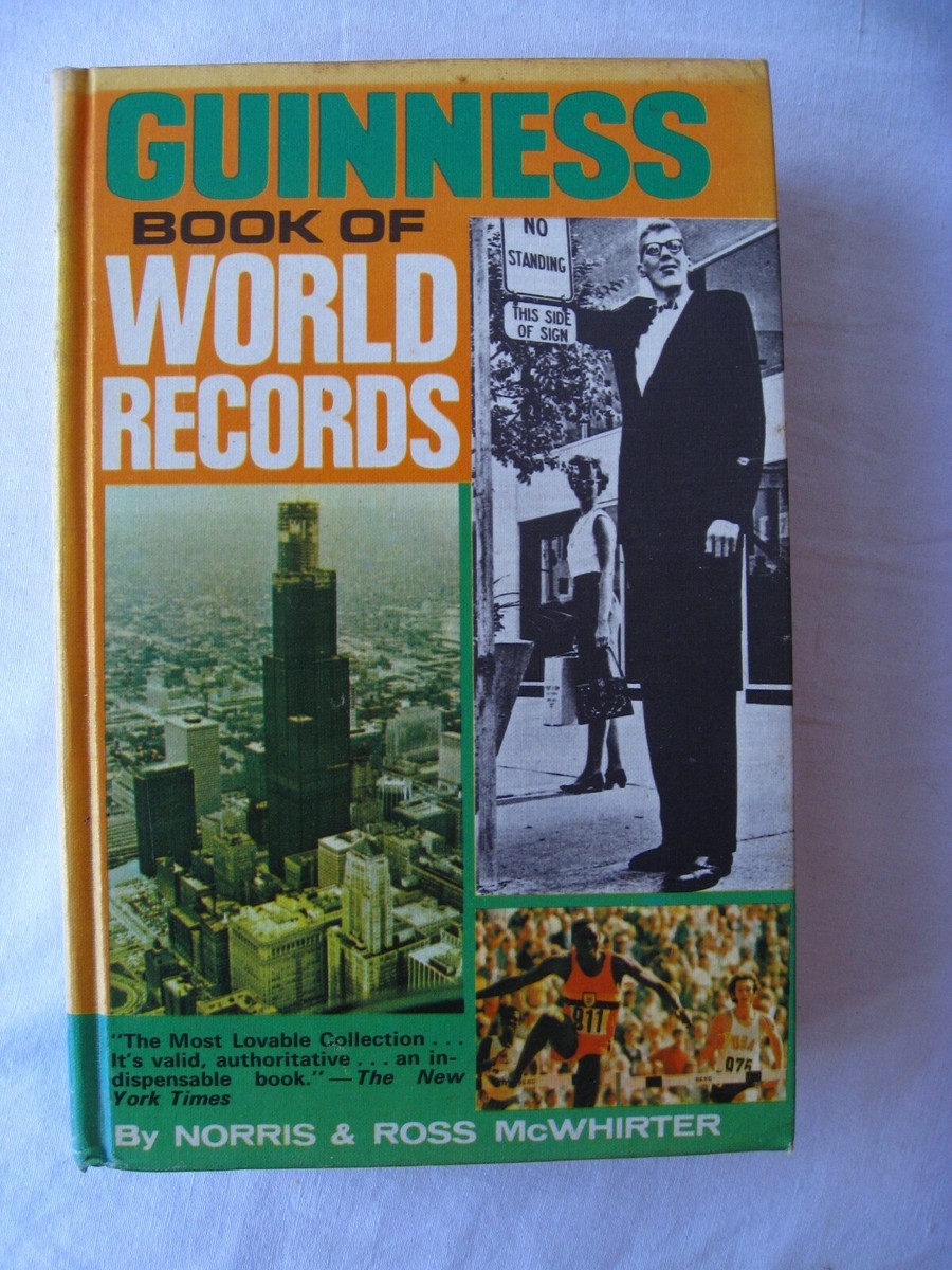 Guinness Book of World Records by Norris & Ross McWhirter - 1974