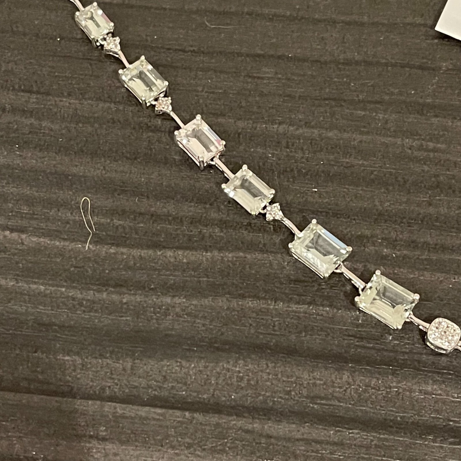 NEW - Stunning Green Amethyst & Real Diamond Solid Silver 925 Necklace, RRP £620 - Picture 14 of 16