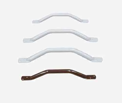Flat End Grab Bar Door, Safety Rail Various Sizes, White Or Brown