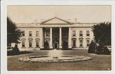 Real Photo Washington DC White House bicycle 1910 Real Photo Postcard UN-POSTED