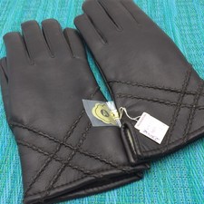 Brown Leather Lined Driving Gloves Womens Size A NOS Estate Vintage New