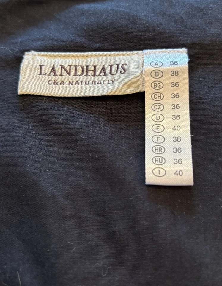 C&A Damen Trachten Dirndlkleid Mit Schützen Ärmellos Schwarz Mit Muster Gr.36 - Bild 3 von 4