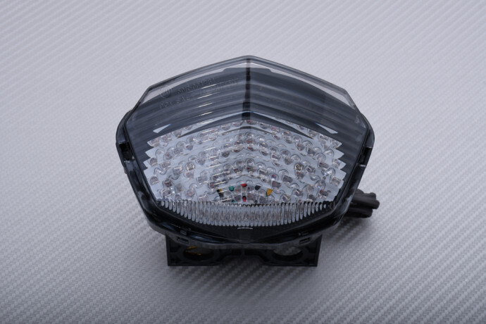 Feu arrière LED fumé avec clignotants pour Kawasaki Ninja 250R 2008-2012