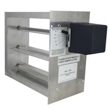 22 x 22 Rectangular Two-Position Zone Damper - 2 Wire Actuator