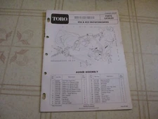 Toro 826 832 31763 31823 snow thrower blower Parts Catalog Manual 1976