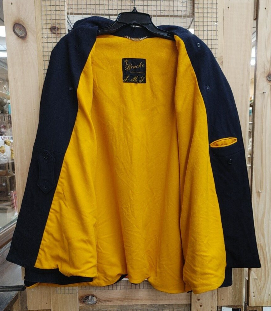 40〜50s Bruck's ナースケープ BRUCK'S Navy Blue Wool GSPN Nurses Uniform Cape Vtg 50s-60s