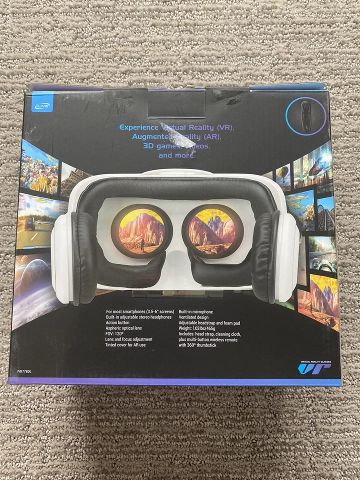 Gafas blancas de realidad virtual iLive VR - NUEVAS Foto 2 de 4