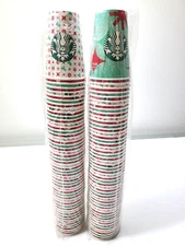 Starbucks Coffee Disposable Paper Cups Qty 100 10oz Christmas Holiday NO LIDS