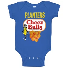Planters Cheese Balls 90s Kids Food Baby One Piece