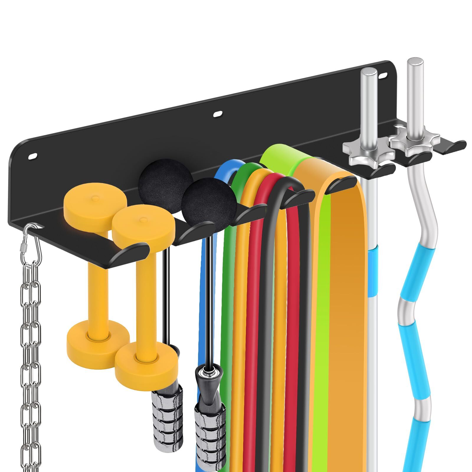 Gym Equipment Storage Rack MultiPurpose Home Gym Organization