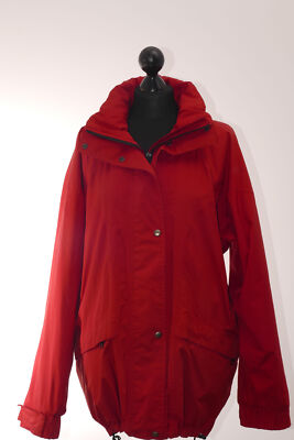 Schöffel Damen Anorak Jacke Venturi 42 rot uni Kapuze leicht