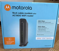 Motorola 16x4 Cable Modem Plus AC1900 WiFi Router Model MG7550