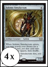 MTG - 4 x Solemn Simulacrum - Duskmourn Commander - Playset 4x x4