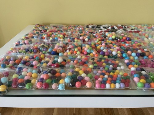 2.5KG/2500G 10-30mm Mixed Acrylic Chunky Gumball Beads Stock Clearance Job Lot - Picture 8 of 15