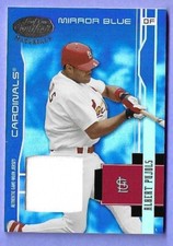 2003 Leaf Certified Material Mirror Blue Albert Pujols Mat Ser# 016/100 Ca # 173