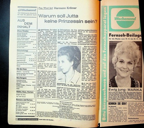 Das Neue Wochenend Magazine November 16 1966 Queen Elizabeth Prince Charles - Picture 2 of 2