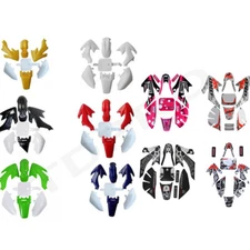 Dirt Pit Bike Plastic Fairing Sticker Graphics Kit for CRF50 XR50 SSR 110 125cc