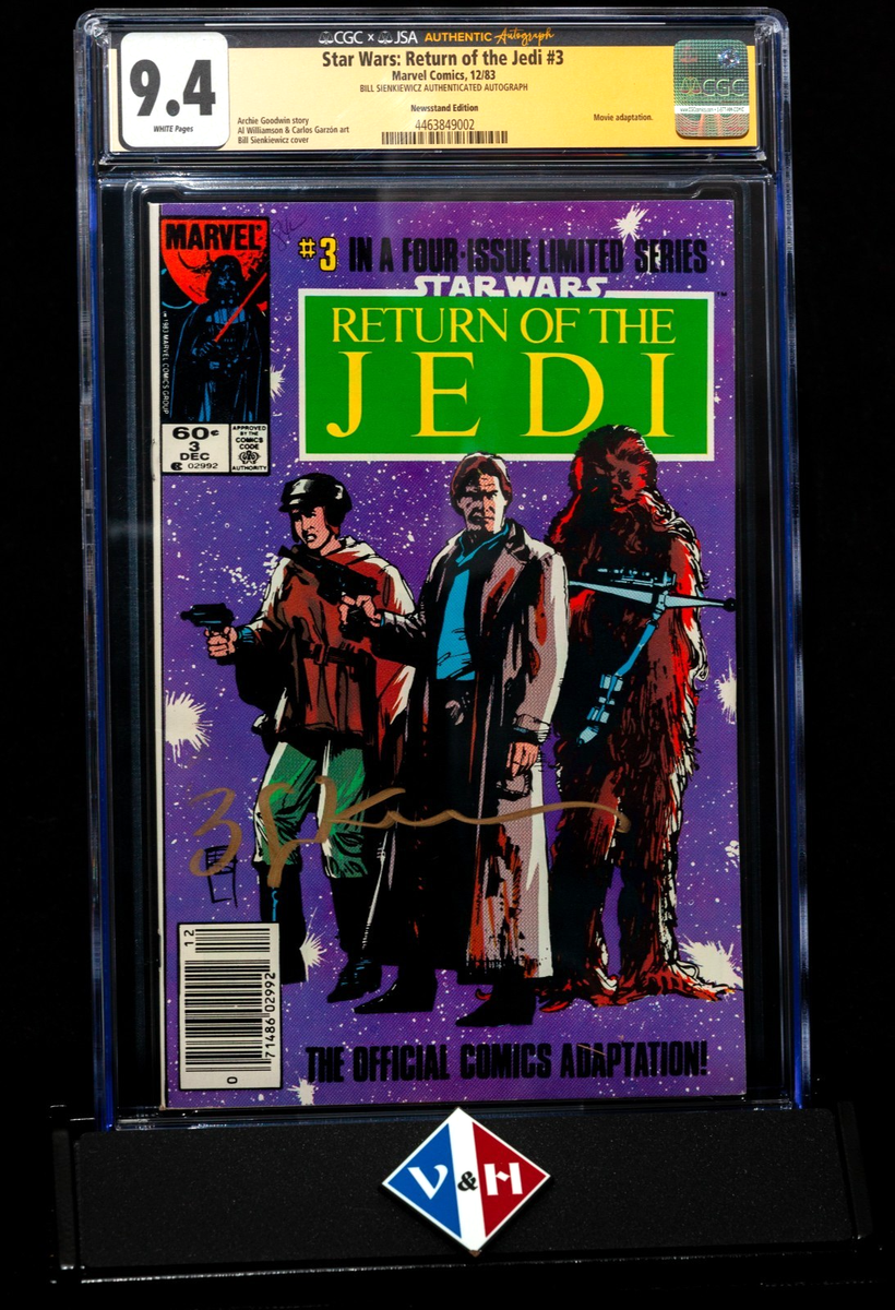 Star Wars: Return of the Jedi #3 ~ CGC 9.4 ~ signed Sienkiewicz