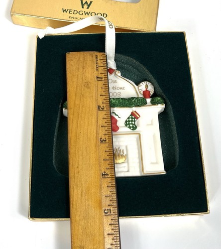 WEDGWOOD Porcelana 2003 Nuestro Nuevo Hogar Adorno de Navidad Chimenea Nuevo en Caja - Imagen 6 de 11