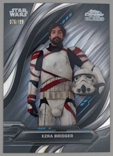 Ezra Bridger 076/199 2024 Topps Chrome Black Star Wars Refractor 9