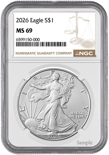 New Listing2026 American Silver Eagle NGC MS69