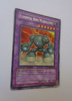 Elemental Hero Mudballman MDP2-EN002 (Rare, Limited Ed, Heavily Played / HP)
