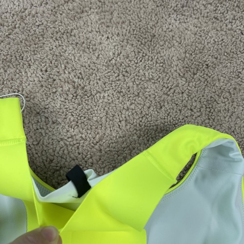 Reggiseno sportivo Brooks donna 38 C/D giallo drive 3 tasche corsa treno nuovo con etichette - Foto 8 di 9
