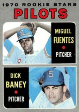 1970 Topps #88 Pilots 1970 Rookie Stars (Miguel Fuentes / Dick Baney) RS, RC