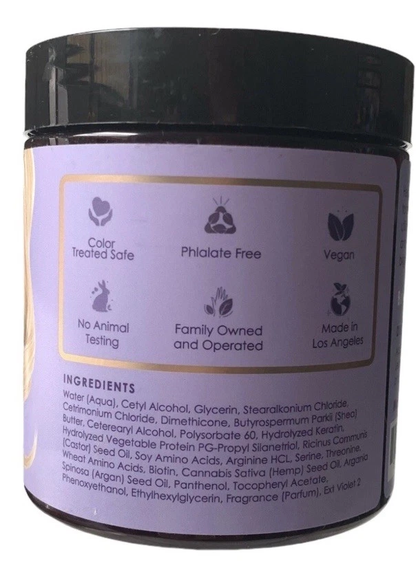 NEW!  PUREPLE COLOR EXTENDING HAIR MASK BLOND & SILVER HAIR SALON FORMULA VEGAN - Image 2 of 3