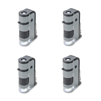 Carson MicroFlip 100x-250x LED and UV Lighted Pocket Microscope with Flip Dow...