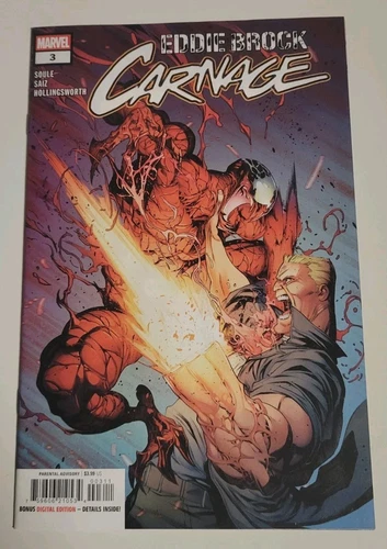 EDDIE BROCK: CARNAGE #3 04/23/2025 NM-/VF+ MAIN COVER MARVEL COMICS