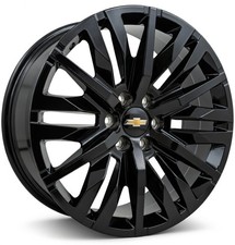22 Black Rims Set 4 Fits Chevy Suburban Tahoe Silverado Lt Rst 4 Wheels