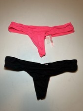 Vintage Victoria Secret Pink Scrunched Panties Large Black  Dark Pink Online 