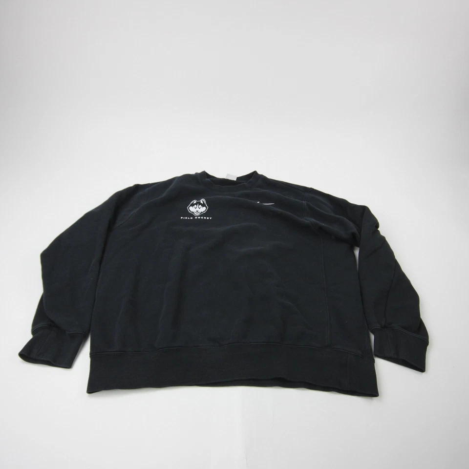 UConn Huskies Nike Sweatshirt Women's Black Used L - Image 1 of 4